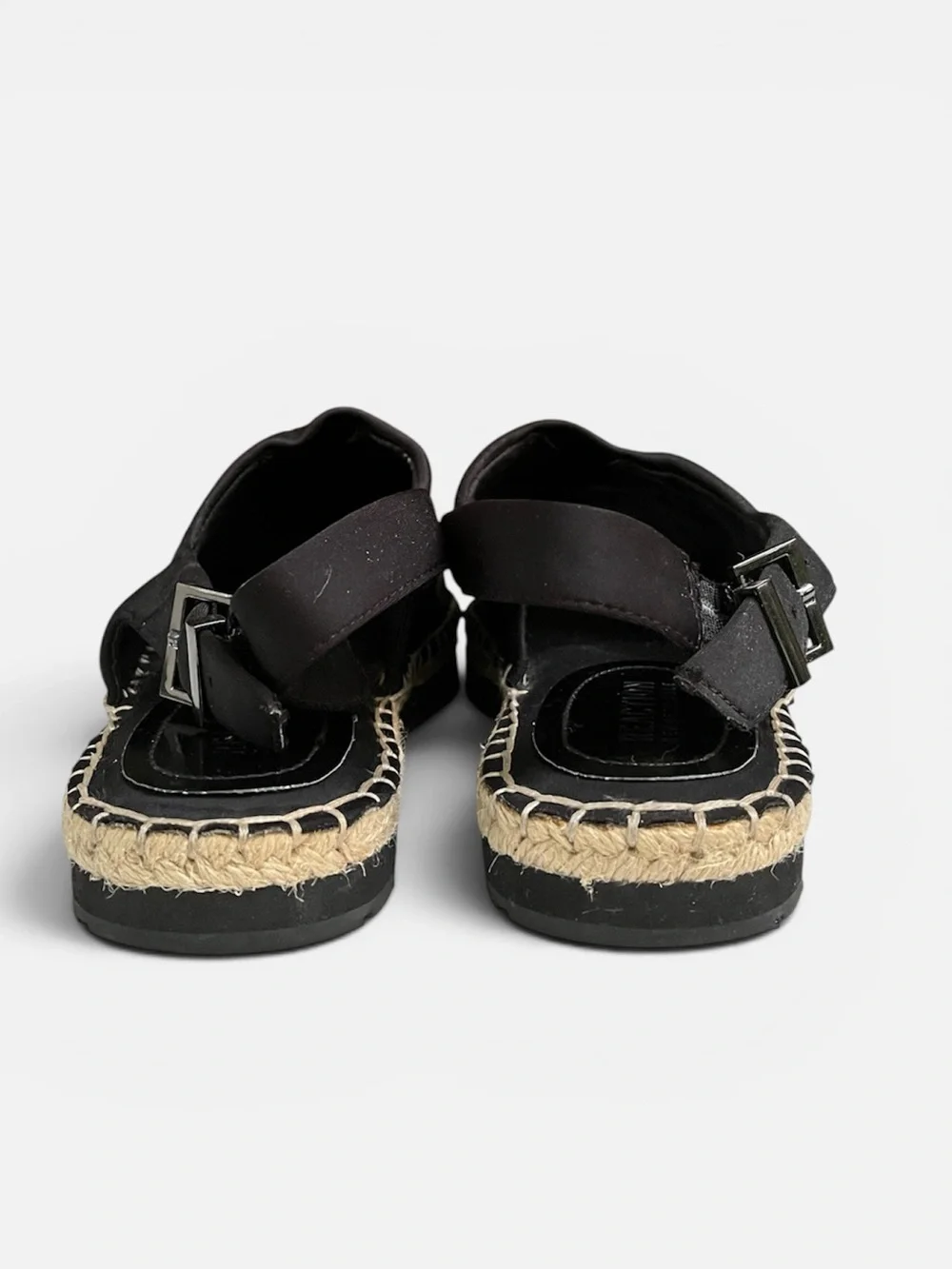 Kenneth Cole Reaction “Clemont” Black Slingback Espadrille Sandals - Size 8